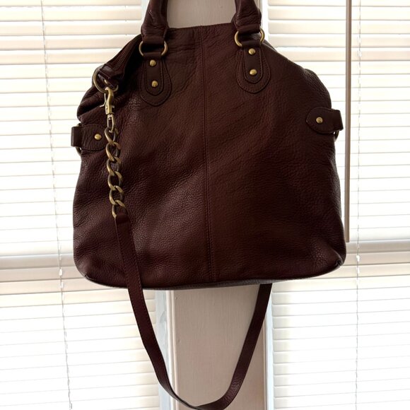 Elda Verney Burgundy Leather Bag - well loved and in beautiful condition - Picture 8 of 16